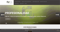 Desktop Screenshot of dyrproducciones.com